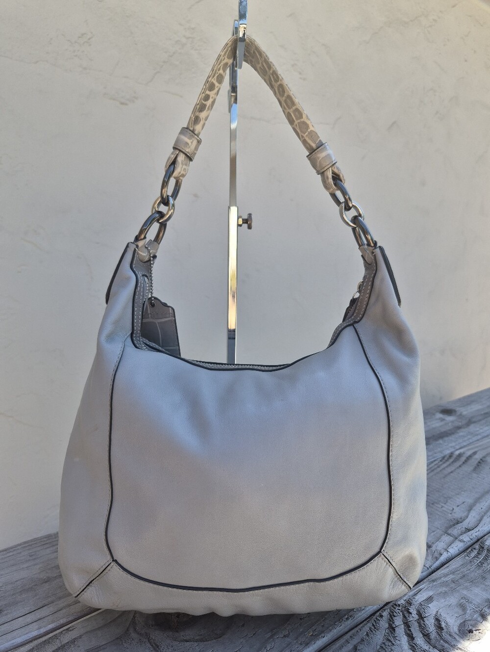 Coach Leather Kristin Spectator Hobo Bag - Picture 9 of 14